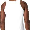 Hanes Mens Performance Tank, X-Temp Moisture-Wicking Tank Top, Solid Colors, 2-Pack (White, XL)