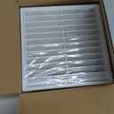 Air Vent ABS Louver Grille Cover 6 Inch, External Wall Vent Cover with Built-in Screen Mesh for Intake Exhaust Ventilation Exterior Door Ceiling Attic Storage Garage, White