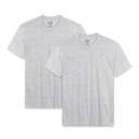 Raven & Finch Men's T-Shirt, Heather Gray, Small, 2-Pack (White)