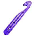 Hobekoee 25mm Large Crochet Hook for Chunky Yarn,Ergonomic Crochet Needles for Arthritic Hands,Plastic Crystal Smooth Crochet Hooks for Handmade DIY Crocheting, Purple