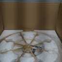 23" 8-Light Modern Crystal Chandelier Light Fixtures 2 Rings Gold Luxury Chandeliers for Dining Room Round Hanging Pendant Lighting for Living Room Kitchen Entryway Bedroom