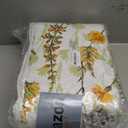 Travan 3-Piece Quilt Set Quilted Bedspread Lightweight Reversible Coverlet Set Floral Printed Oversized Quilted Bedding Set with Shams for All Season, Yellow Flower, Queen Size