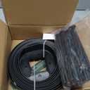 A ANLEOLIFE 20FT Plastic Landscape Edging, 2" Tall No-Dig Black Garden Border with 24 Spikes, Heavy-Duty Flexible Lawn Coil, Grass Barrier & Easy Install