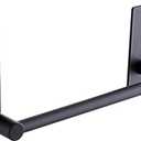 Adhesive Black Towel Bar 9-inch, Stick On Bath Towel Rack, Hand Towel Holders, No Drilling on Wall - Black