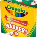 4 x Crayola Broad Line Markers, Classic Colors 10 Each, 10 Count (Pack of 1)