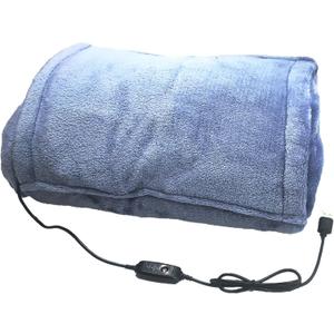 Kirkwood Kitchen Heated Blanket with USB Power, Soft Portable Outdoor Blanket, Stadium Blanket, Picnic Blanket, for Traveling, Camping, Hiking & Outdoor Activities or Wheelchair Use, Washed Blue