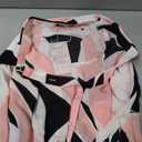 BTFBM Women Fashion Button Down Shirts 2026 V Neck Boho Printed Long Sleeve Blouses Dressy Casual Spring Fall Tops (XX-Large, Print Black Pink)