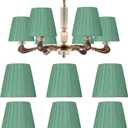 6Pcs Chandelier Lampshade, Household Modern Clip On Fabric Lampshade Small Lamp Shade Droplight Wall Lamp Shade for Small A B C F P Bulb (#11)