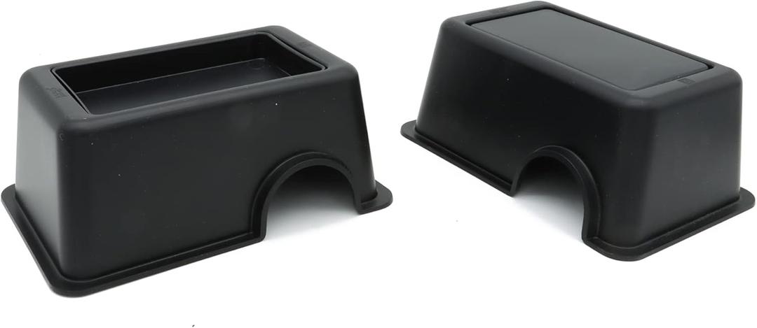 2 Pcs Small Reptile Hide Box Snake Hide Feel Secure and Safe, Gecko Hide (Black)