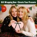 24 Pcs Dark Green Velvet Bows for Christmas Tree Decor, Elegant Velvet Pre-Tied Ribbon Bows Door Garland Vintage Ornaments for Christmas, Wreaths, Gifts and Home Decoration (5x7 Inch, 3/8'' Wide)