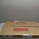 LOAAO 22X30 Inch Brushed Nickel Bathroom Mirror, Rounded Rectangle Silver Metal Frame Mirror, Brushed Nickel, Anti-Rust, Hangs Horizontally or Vertically