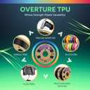 OVERTURE TPU Filament 1.75mm Flexible Roll, 95A Soft 3D Printer Filament, 1kg Spool (2.2 lbs), Fit Most FDM Printer (TPU Black)