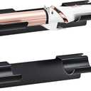 2 PCS Wall Mount Curling Iron Holder and Hair Tool Organizer with Adhesive, Multifunctional Hot Flat Iron and Hair Straightener Holder Storage Stand for Vanity, Cabinet and Wall, Black