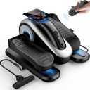 Large Size Under Desk Elliptical Machine,Electric Leg Exerciser for Seniors,12 Adjustable Speeds&12 Modes with Remote Control,Elastic Rope,Manual&Auto Mode for Home Office