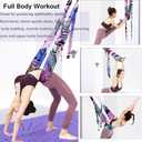 Upgraded Fitness Stretching Strap for Physical Therapy, Backbend Assist Strap Leg Stretching Out Yoga Strap - Exercise and Physical Therapy Belt for Rehab, Pilates, Dance and Gymnastics