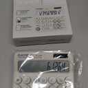 CATIGA Mechanical Switch Calculator with Solar and Battery Dual Power, 12-Digit Large LCD Display, Aesthetic and Cute Desktop Calculator with Big Button, for Home, School and Office Use, SD-1299 (Z) Beige)