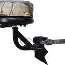 Hawk Any Angle 360 Degree Memory Foam Layered Steel Hunting Tree Seat with 7-Tilt Angle Adjustments, Black, One Size