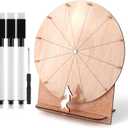 11.4 Inch Wedding Game Spinning Wheel, Wooden Prize Tabletop Spinner Erasable Raffle Spin The Wheel Game with Stand Roulette Wheel for Wedding Engagement Party School Family Games Baby Shower