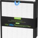 2 Pack Vital 200S Replacement Filter for LEVOIT Vital 200S Vital 200S-P Air Purifier, H13 True HEPA and High-Efficiency Activated Carbon Filter, Vital 200S-RF, LRF-V201-WUS