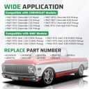 10-Piece Door & Window Weatherstrip Seal Compatible with 1967-1972 Chevrolet C10 Pickup/GMC Jimmy/Suburban Driver and Passenger Side, OE Replacement for Vent Window Models w/o Chrome Bead