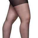 Berkshire 4413 Women's Ultra Sheer Non-Control Top Pantyhose with Sandalfoot Toe Made in USA Nylon & Cotton Blend, Size 7X