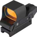 Feyachi Reflex Sight, Multiple Reticle System Red Dot Sight with Picatinny Rail Mount, Absolute Co-Witness (Black)