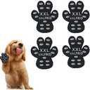 VALFRID Dog Paw Protector Anti-Slip Grips to Keeps Dogs from Slipping On Hardwood Floors,Disposable Self Adhesive Resistant Dog Shoes Booties Socks Replacement XXL 16Pieces