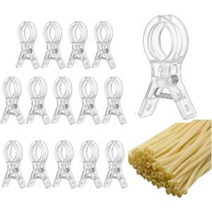 15 Pack Large Balloon Arch Clips,3.5 Inch Heavy Duty Clips 100pcs Clear 260 Long Balloons for Balloon Arch Kit Birthday Decoration Crafts Woodworking Photography Studios