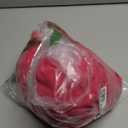 Women Short Sleeve V Neck Swiss Dot Midi Summer Dresses 2024 Boho Ruffle Long Dresses Ruffle Wedding Guest Dress, Pink, Large