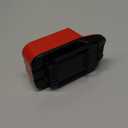 Adapter for Bauer 20V Tools - Compatible with Milwaukee M18 RED Batteries (Not V-18 Model) for Powering, No Charging Function, Red-Black, 1 Adapter Only