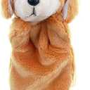 Plush Puppets Dog Puppy Stuffed Animal Toys for Imaginative Pretend Play Storytelling (Brown)