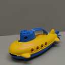 Green Toys Submarine - BPA, Phthalate Free Blue Watercraft with Spinning Rear Propeller Made from Recycled Materials. Safe Toys for Toddlers