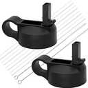 Ouharty Replacement Straw Lid for Hydroflask Wide Mouth Water Bottle, Top Lids with Straw for Hydro Flask Accessories, Replacement Straw Cap for Hydroflask 32 40 64 oz Wide Mouth Bottle