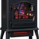 duraflame 3D Infrared Quartz Electric Fireplace Stove Heater, Black