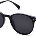 SOJOS Small Round Classic Polarized Sunglasses for Women Men Vintage Style UV400 Lens MAY SJ2113