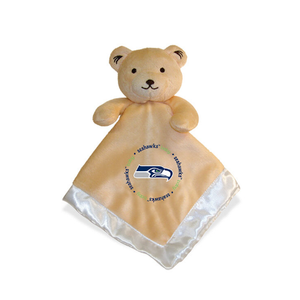 Seattle Seahawks Gray Infant Bear Security Blanket