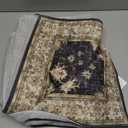 Black Washable 2x3 Entry Rug, Small Rugs for Entryway Kitchen Bathroom Door Mat Indoor Entrance, Non Slip Rubber Backing, Stain & Fade Resistant, Ashen Charcoal Floral Farmhouse Decor