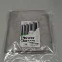 NEATERIZE Shower Curtain Grey - Hotel Style Grey Shower Curtains for Bathroom with Waffle Design, 72x72 Inches - Fabric Shower Curtain - Cortinas de Bao Elegantes (72"W x 72"L (Pack of 1), Grey)