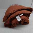 Bedsure Comforter Duvet Insert - Quilted Comforters Queen Size, All Season Duvet, GentleSoft Down Alternative Bedding, with 8 Tabs, Gifts for Women/Men, Burnt Orange, Queen 88 x 88 Inches