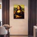 Mona Lisa by Leonardo DaVinci Canvas Wall Art Classic Painting Reproduction Vintage Artwork Print Framed Art for Wall Decor 24"x36"