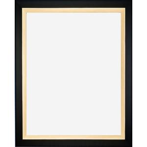 Framed Dry Erase Board 12" x 18" - with Black with Gold Finish Slope Frame