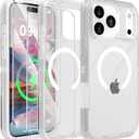 TUTUKII Compatible with iPhone 17 Pro Max Case with Screen Protector, Shockproof, Compatible with MagSafe, 3-Layer Drop Protection, Heavy Duty Magnetic Phone Case Cover, 6.9", Crystal Clear
