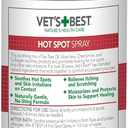 Vet's Best Dog Hot Spot Itch Relief Spray for Dogs, Dog Hot Spot Spray, Relieves Dry Skin, Rash, Scratching, and Licking, Itchy Skin & Hot Spots, anti-itch spray for dogs, Alcohol-Free, 16 oz