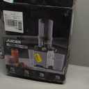 Cold Press Juicer, Wide Feed Chute Juicer Machines, Stainless Steel Slow Masticating Juicers Easy to Clean, Vegetables & Fruits Juice Extractor, High Juice Yield, Gray Knob