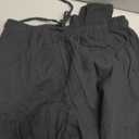 SHENHE Women's Wide Leg Pants with Pockets High Waist Drawstring Casual Textured Travel Pants (Medium, Black)