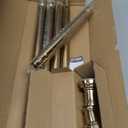 Gold Tension Shower Curtain Rod 36-84 Inch(3-7ft) Never Rust No Drilling Non Slip Spring Tension Shower Rod, Heavy Duty Tension Rod, Adjustable Curtain Rod for Bathroom Window Living Room