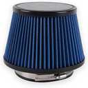 4.5"/115mm Cold Air Intake Filter, High Performance, Washable Filter, Clamp-On Replacement Air Filter Mushroom Head Blue