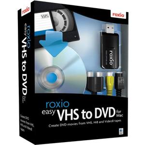 Roxio Easy VHS to DVD for Mac | VHS, Hi8, V8 Video to DVD or Digital Converter [Mac Disc]