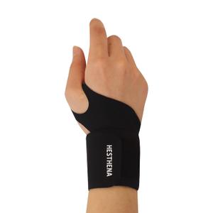 Slim and Colorful Wrist Brace, Flexible, Wrist Support, for Men and Women, Adjustable, Sports, Lightweight, Fits Both Hands, 1pcs (Black)