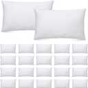 Kigley 20 Pcs Bed Pillow Inserts 20" x 30" Queen Size Pillows for Sleeping Home Hotel Bedding Fluffy Anti Sensitive White Soft Cushion for Back,Stomach or Side Sleepers Machine Washable
